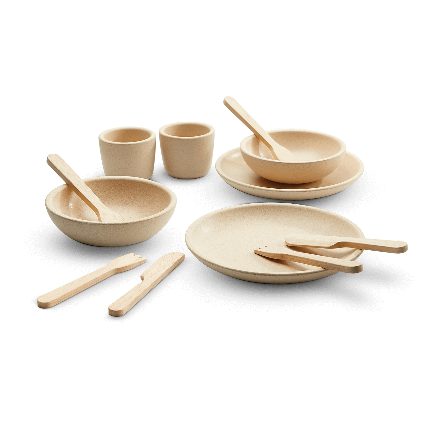 Childrens wooden dinner set discount