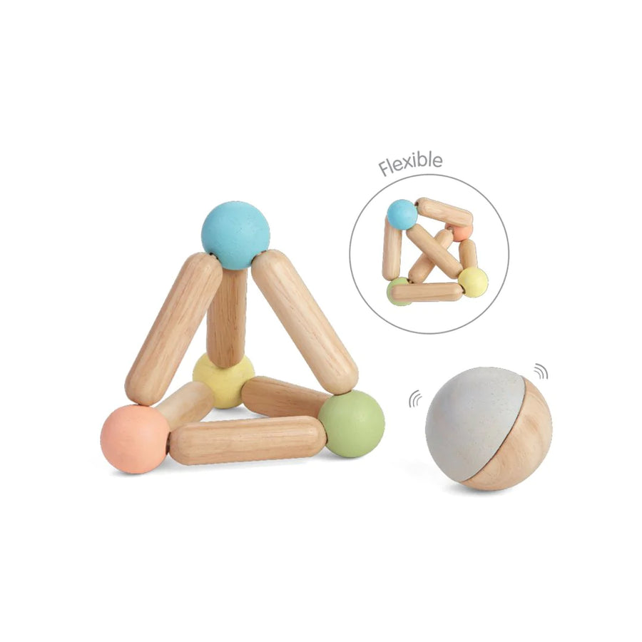 Eco Wooden Montessori Grasping Toy & Ball