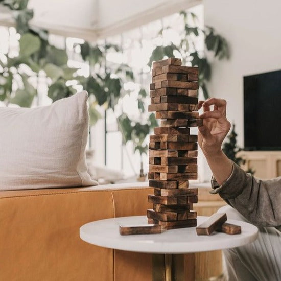 Wooden Tower Stacking Game