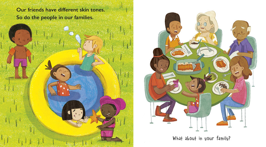 Our Story book by Jessica Ralli, Megan Madison, Isabel Roxas. A children’s book about race and diversity. 