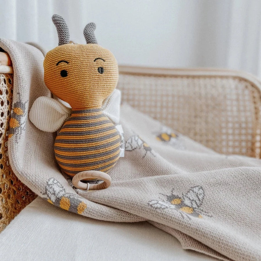 Heirloom Baby Blanket Honeybee Fairplay