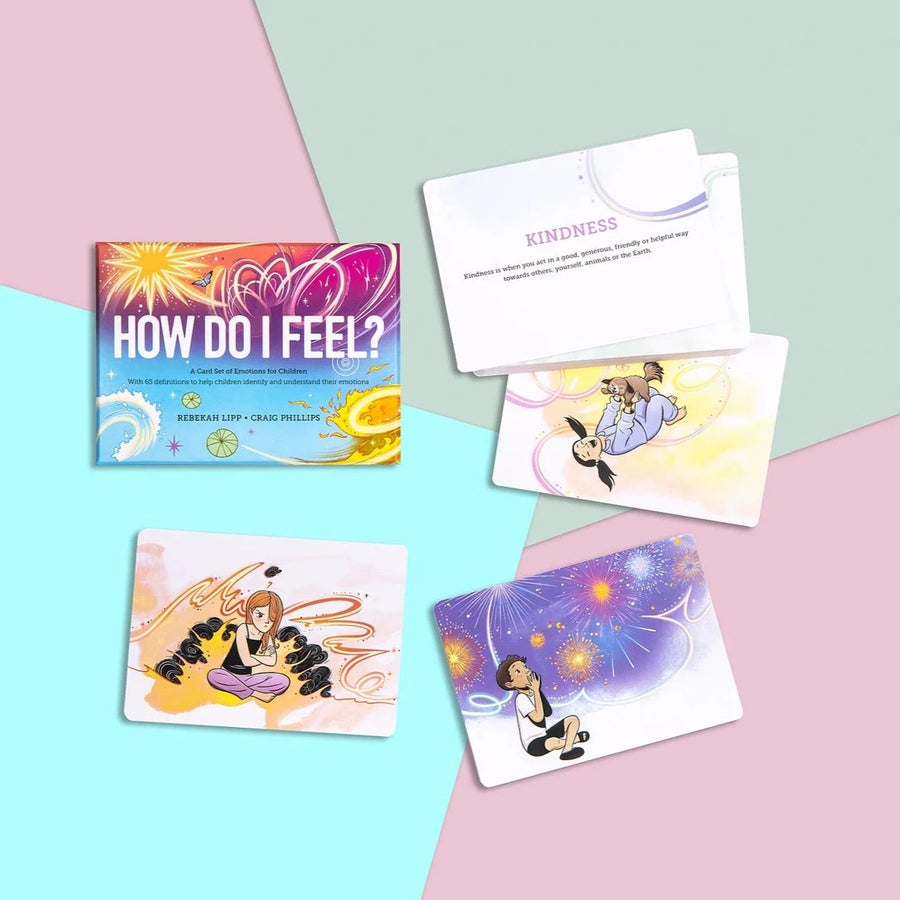 This stunning boxed card set will help our children learn to recognise and label emotions and feelings. The set is from the best-selling book, How Do I Feel? A Dictionary of Emotions for Children by Rebekah Lipp and Craig Phillips. 
