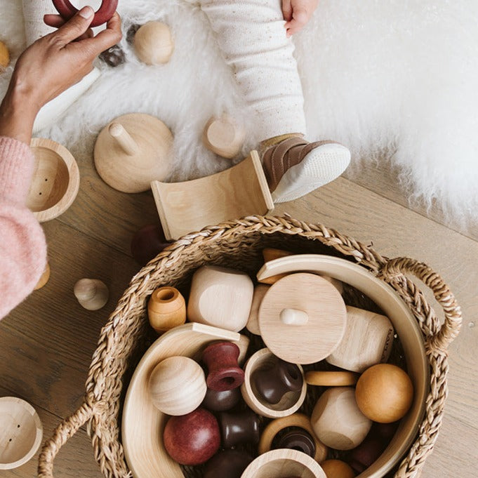 Round Storage Baskets -  Set of 2