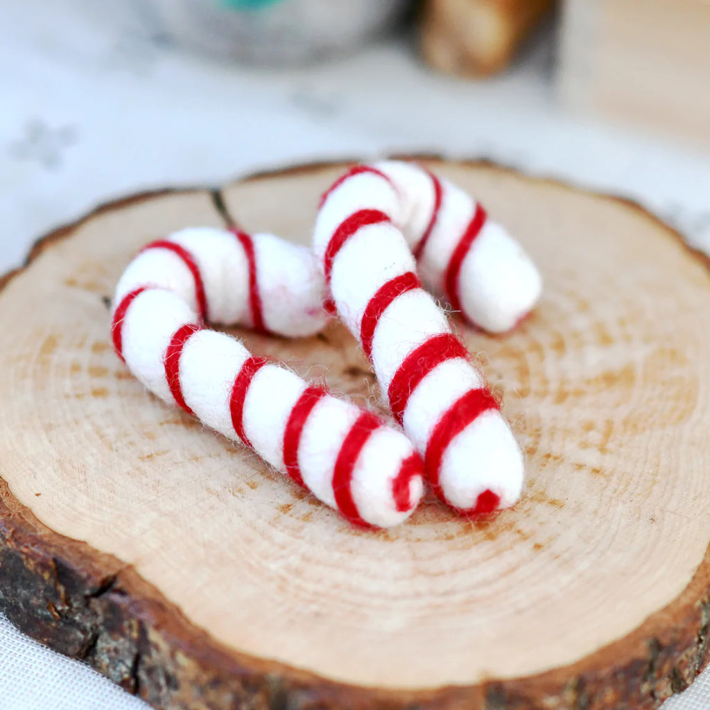 Tara Treasures | Felt Food - Christmas Candy Canes