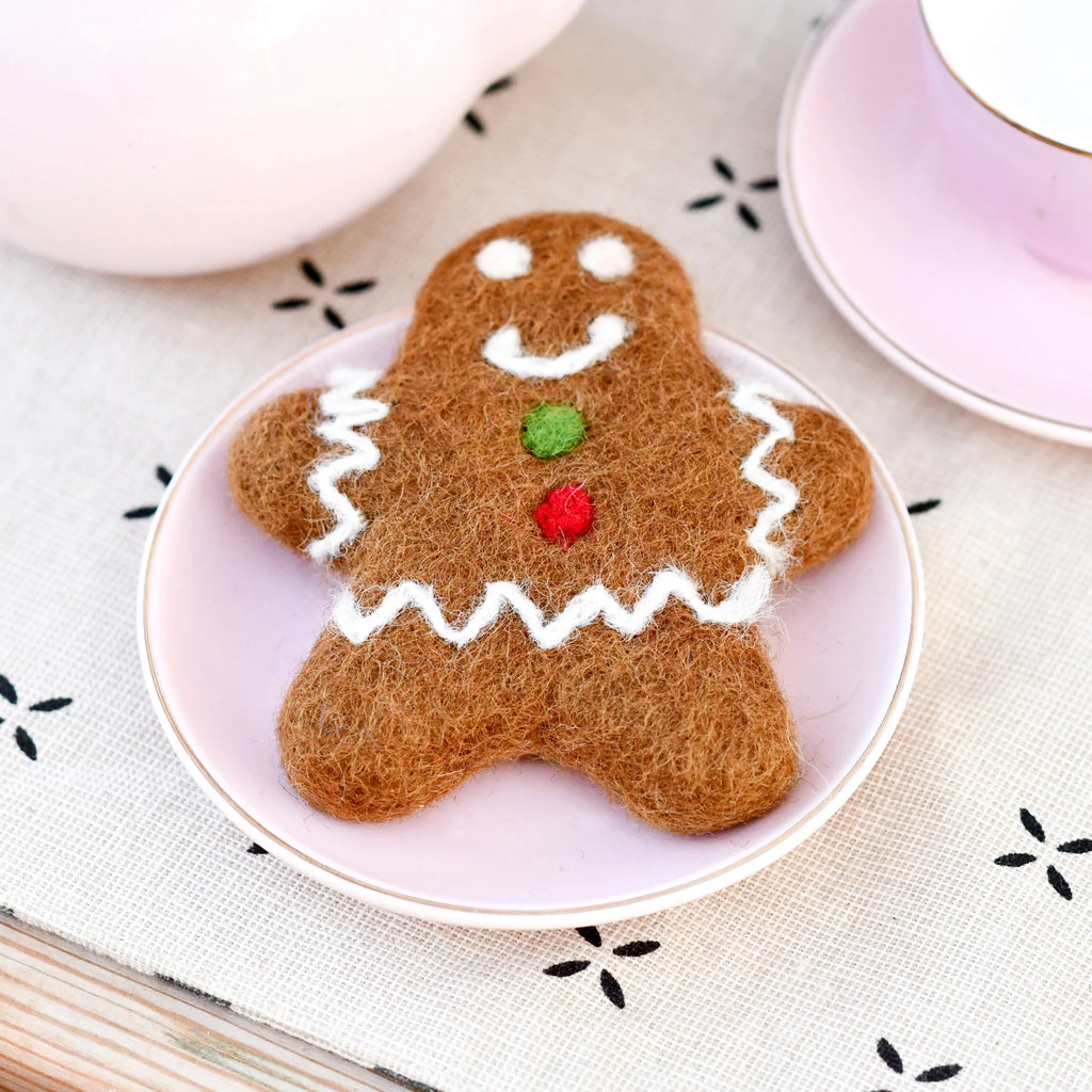 Tara Treasures | Felt Food - Gingerbread Cookie