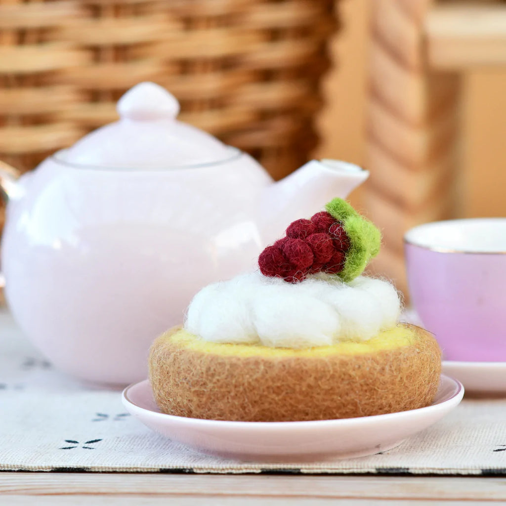 Tara Treasures | Felt Food - Lemon Meringue Tart