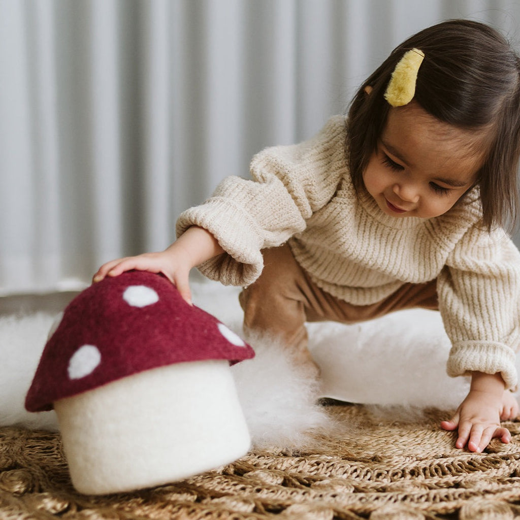 Felt Toadstool Treasure Box | 6 Colours (Large)