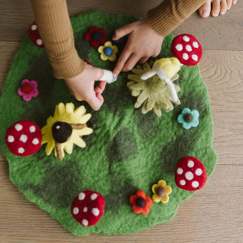 Felt Play Mat - Mushroom Meadow