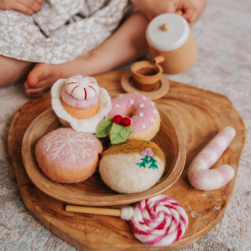 Juni Moon | Felt Food - Christmas Set in Pink