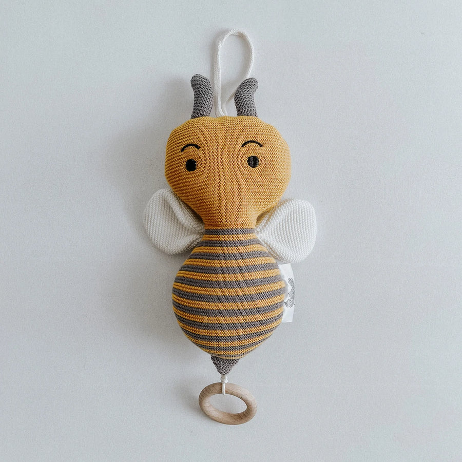 Honeybee musical mobile. Ethically made, fairtrade children's accesory.