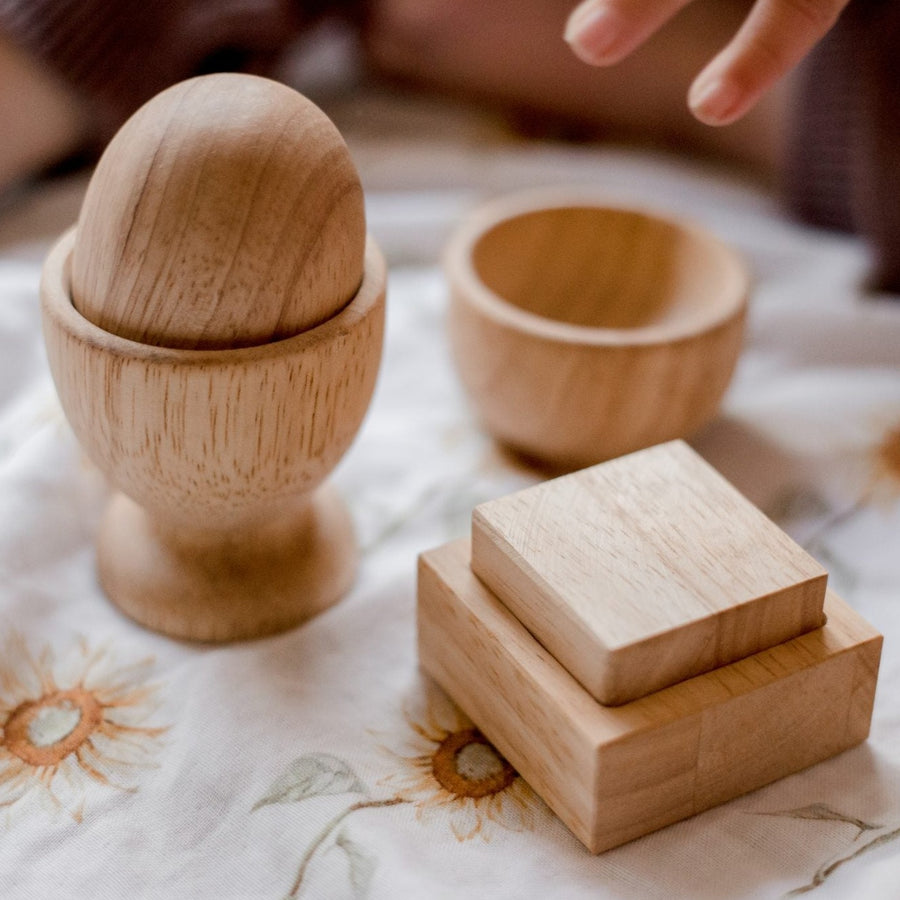 Qtoys | Montessori Egg, Ball and Cup Set