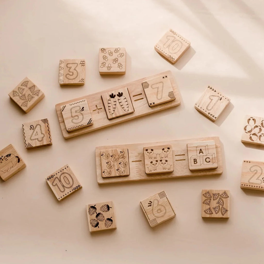 Wooden Maths Set