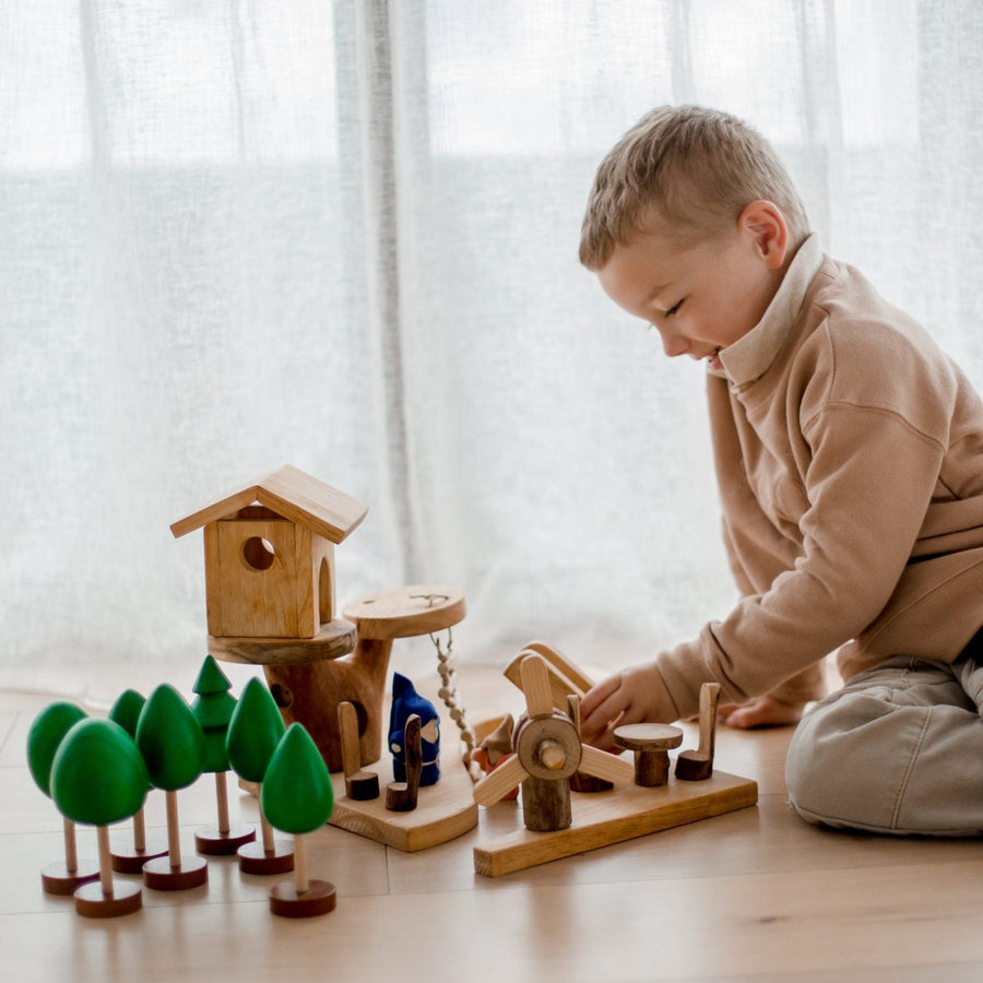 Qtoys Wooden Small World Tree Set – Fairplay