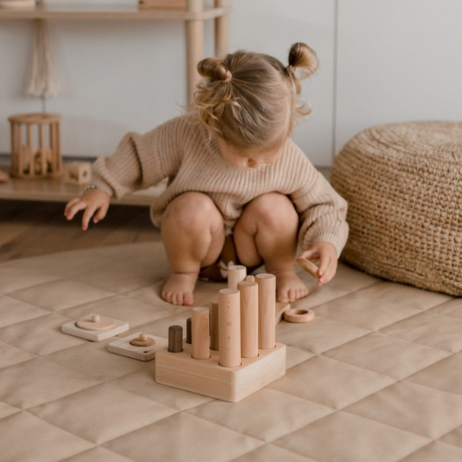 Montessori toys Nine Pole Puzzle set