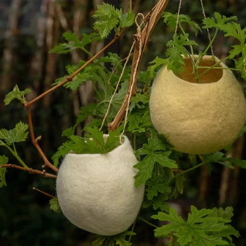Muskhane Felt Hanging Nest Bowl | Four colours