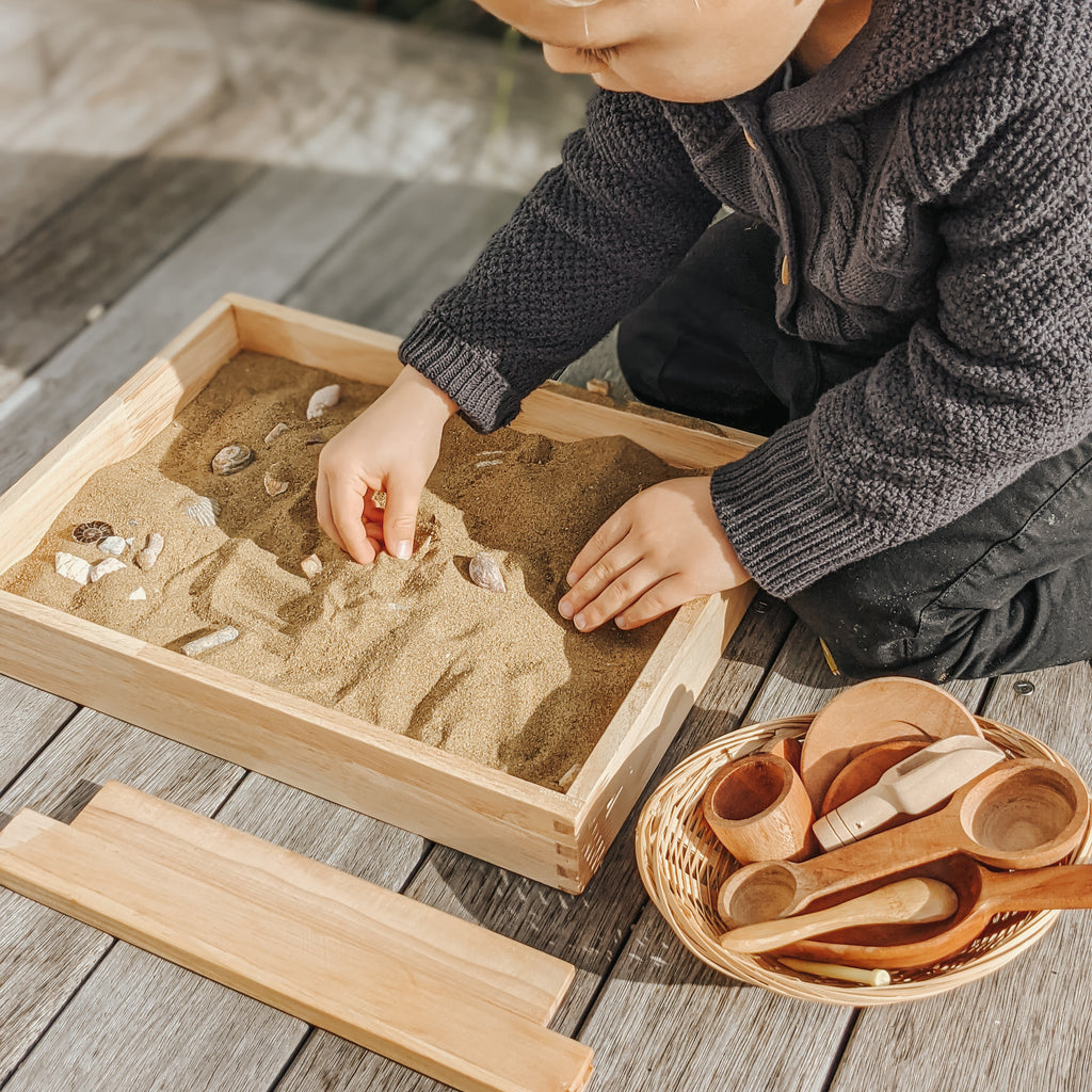 Montessori toy sand tray