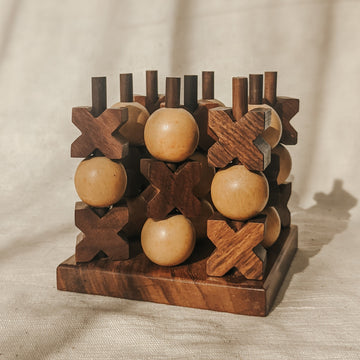 Noughts and Crosses Stacker wooden toy for kids