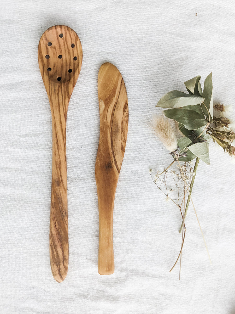 Wooden Spoon and Knife Set