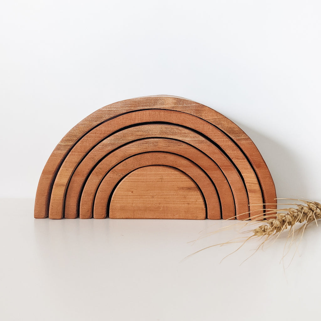 Wooden Rainbow Arch Set - Small