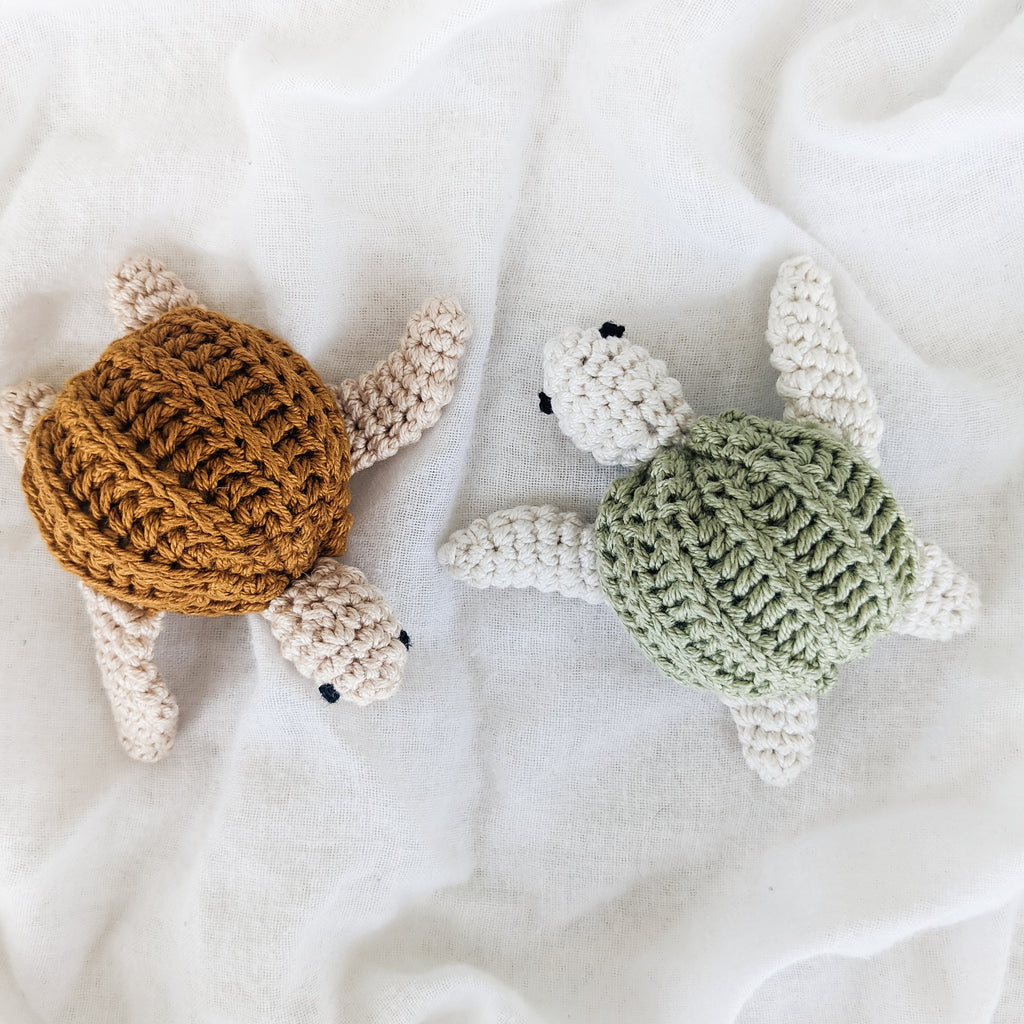 Crochet Turtle Rattles