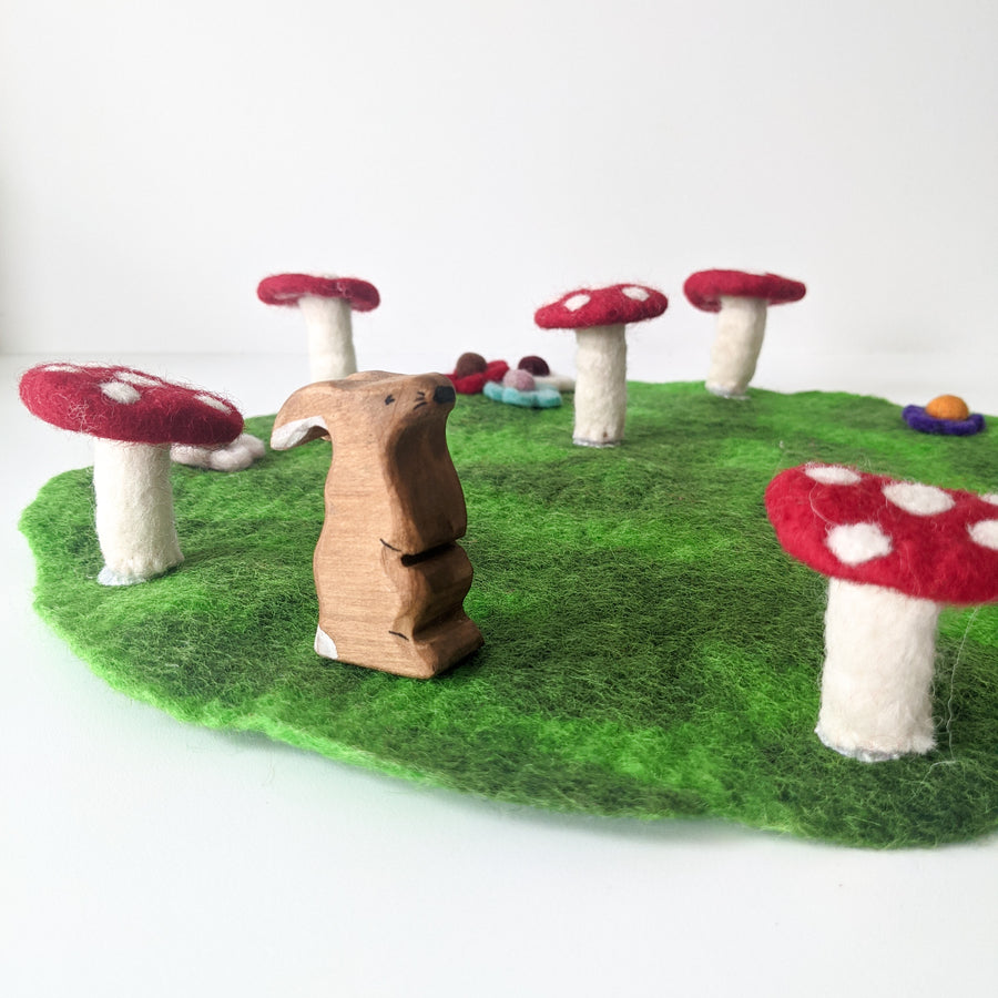 Felt Play Mat - Mushroom Meadow