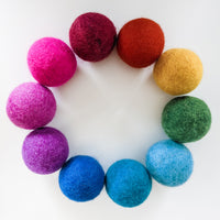 Large felt outlet balls