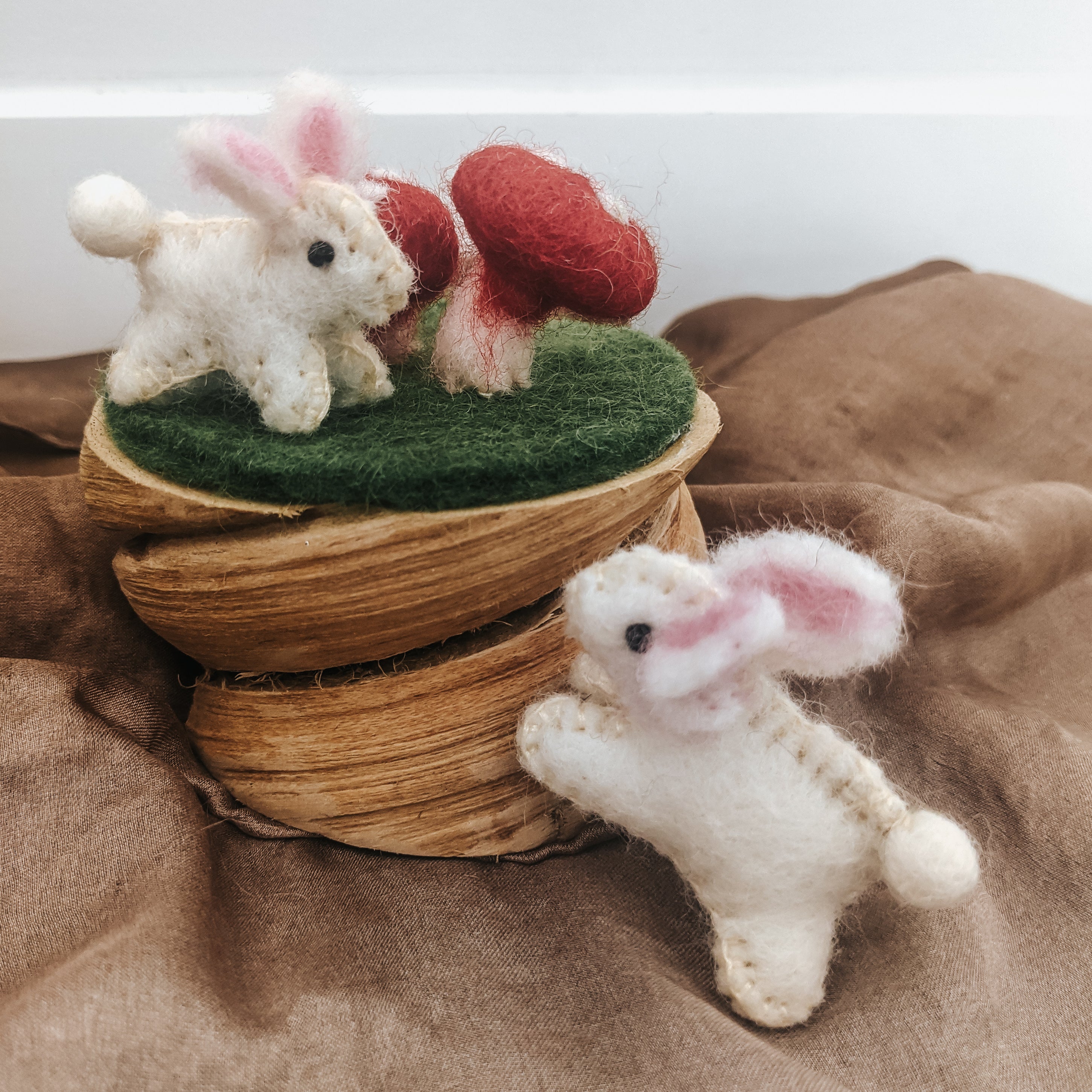 Small Felt Rabbits Felt Animals - Mini Bunny – Fairplay