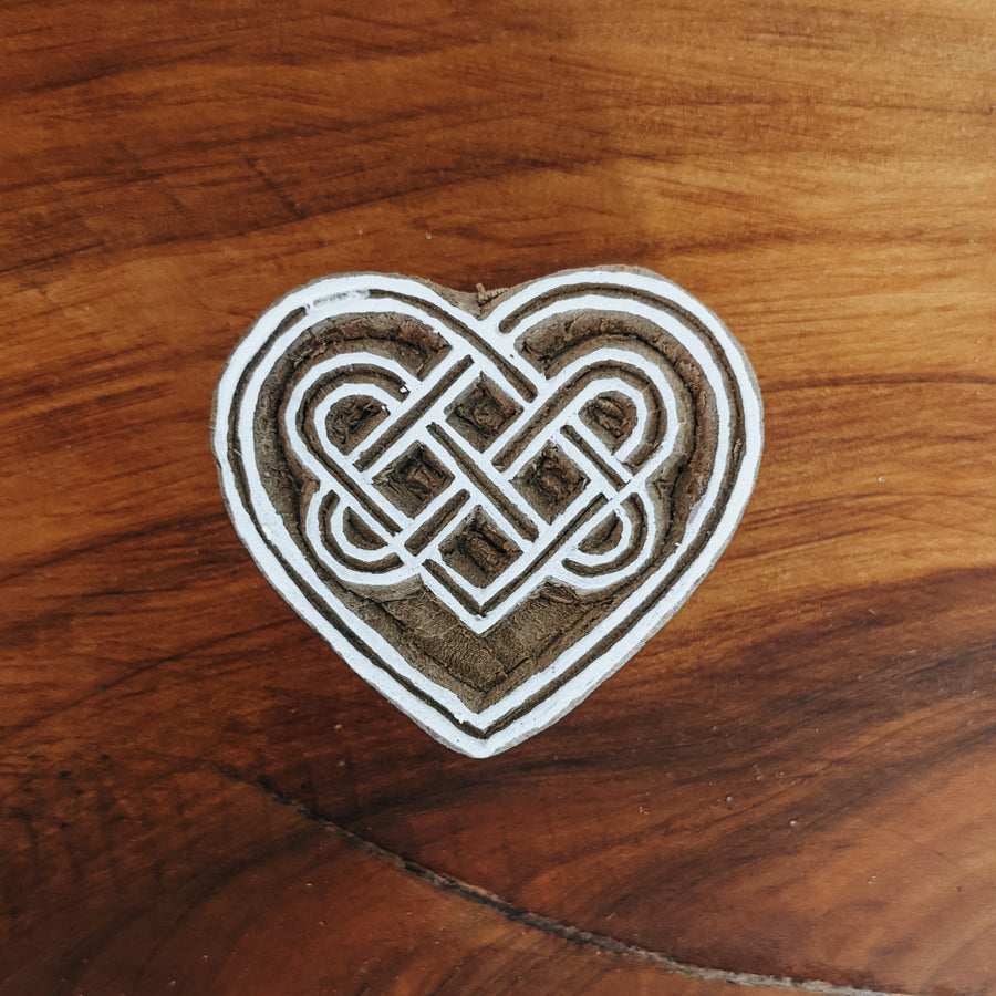 Wooden Printing Blocks - Hearts