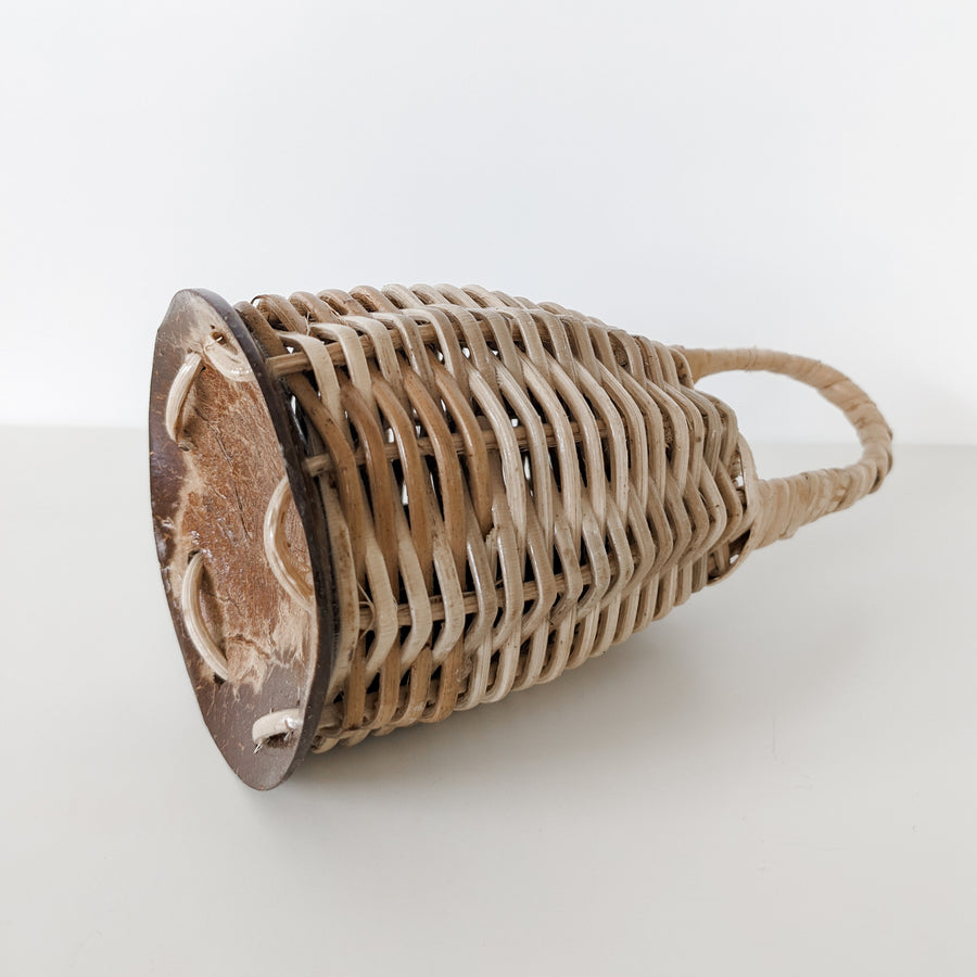 Woven Shaker - Coconut Caxixi