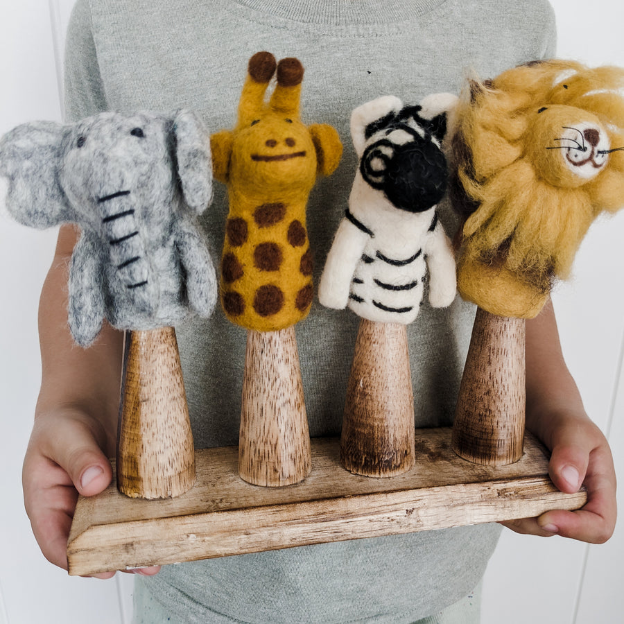 Finger Puppet set – African Animals. Ethical and fair trade toys. 