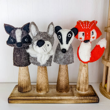 Finger Puppet set – Woodland Animals. Ethical and fair trade toys. 