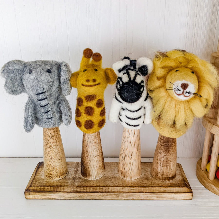 Finger Puppet set – African Animals. Ethical and fair trade toys. 