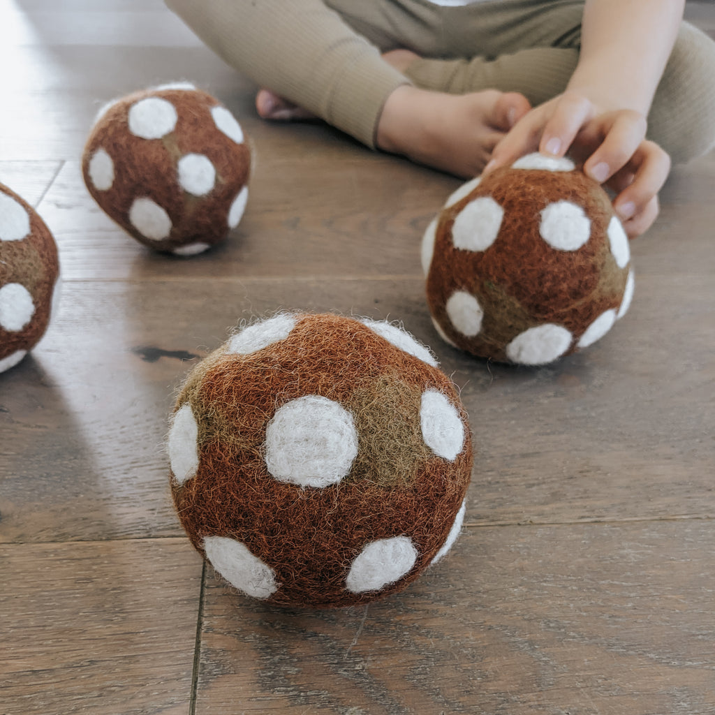 Magical Mushroom Felt Ball | 5 Colours