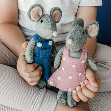 Felt Mouse Toys - Mimi and Mike