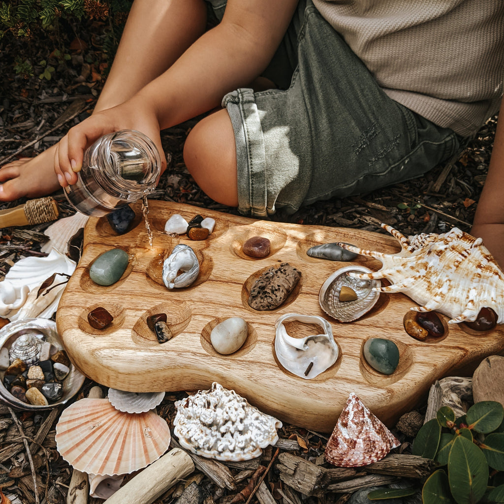 Wooden Rockpool Tray