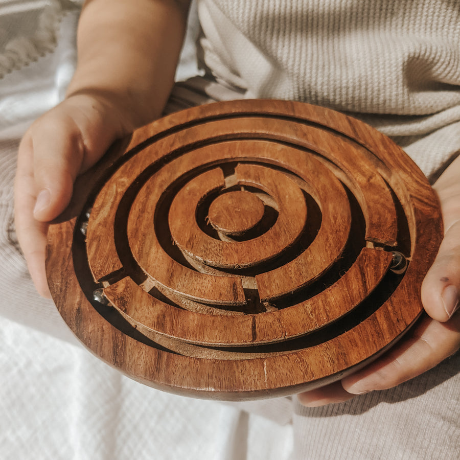 Circle Labyrinth Wooden Toy NZ