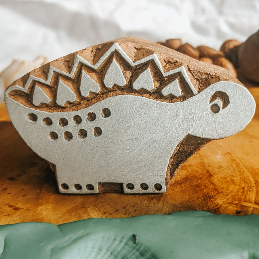 Wooden Printing Blocks - Dinosaurs
