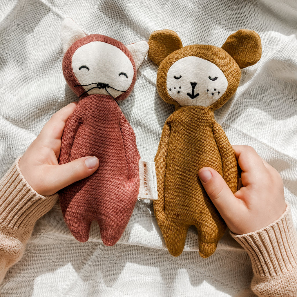 Fabelab Organic Cotton Animal Rattles
