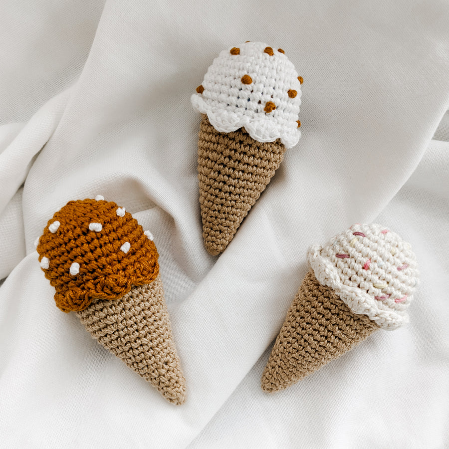 Ice Cream Rattles | 3 Colours