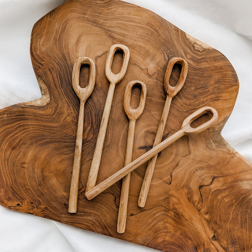 Teak Wood Bubble Wand Potion Stirrer