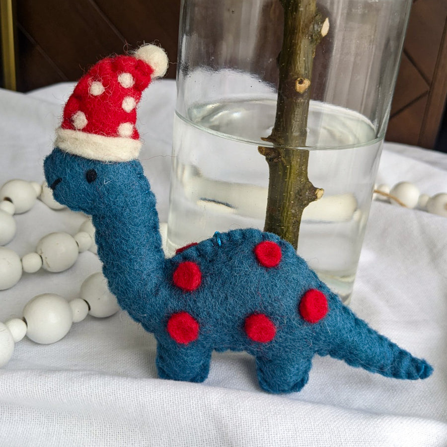 Christmas Decor - Felt Dinosaur Decorations | 4 Variants