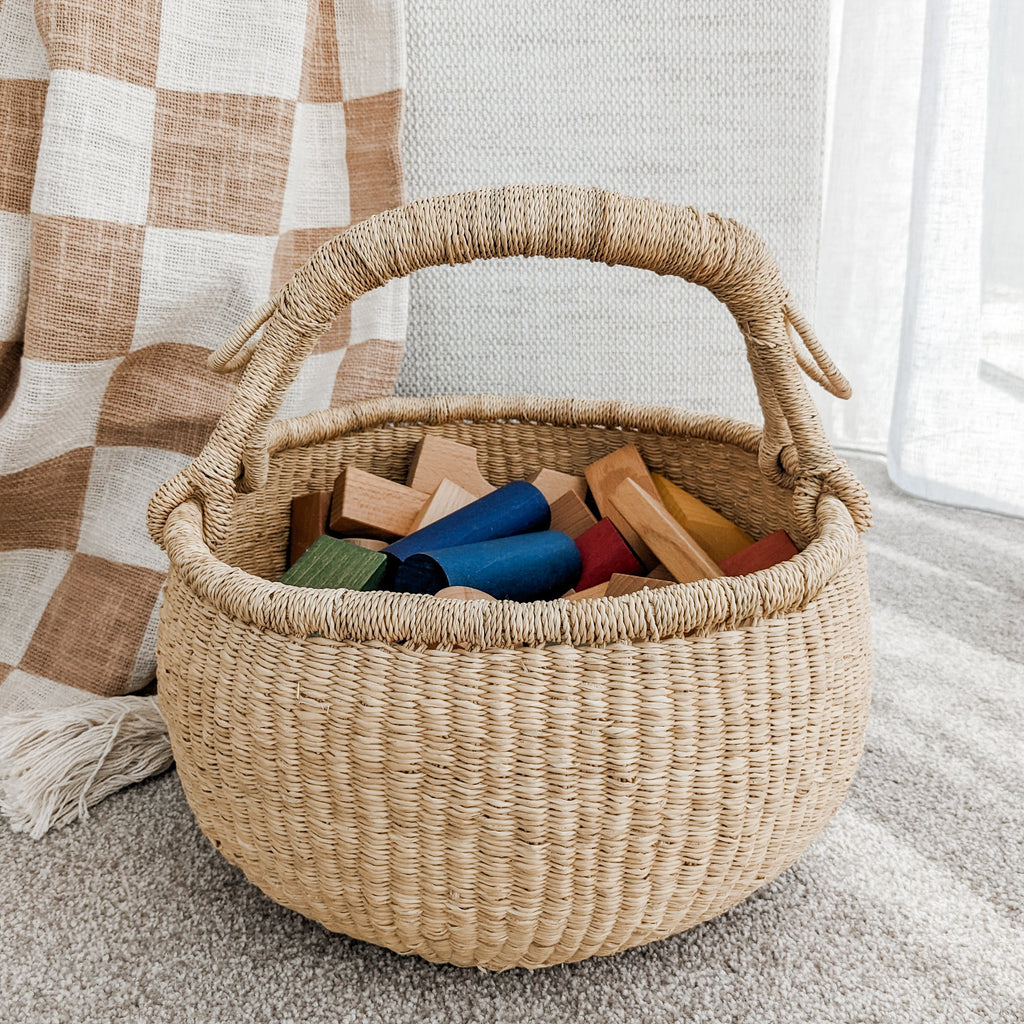 Natural Bolga Basket - Large