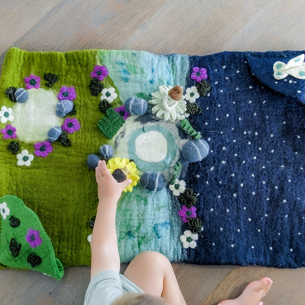 Felt Mat - Garden of the Moon Playscape (Large)