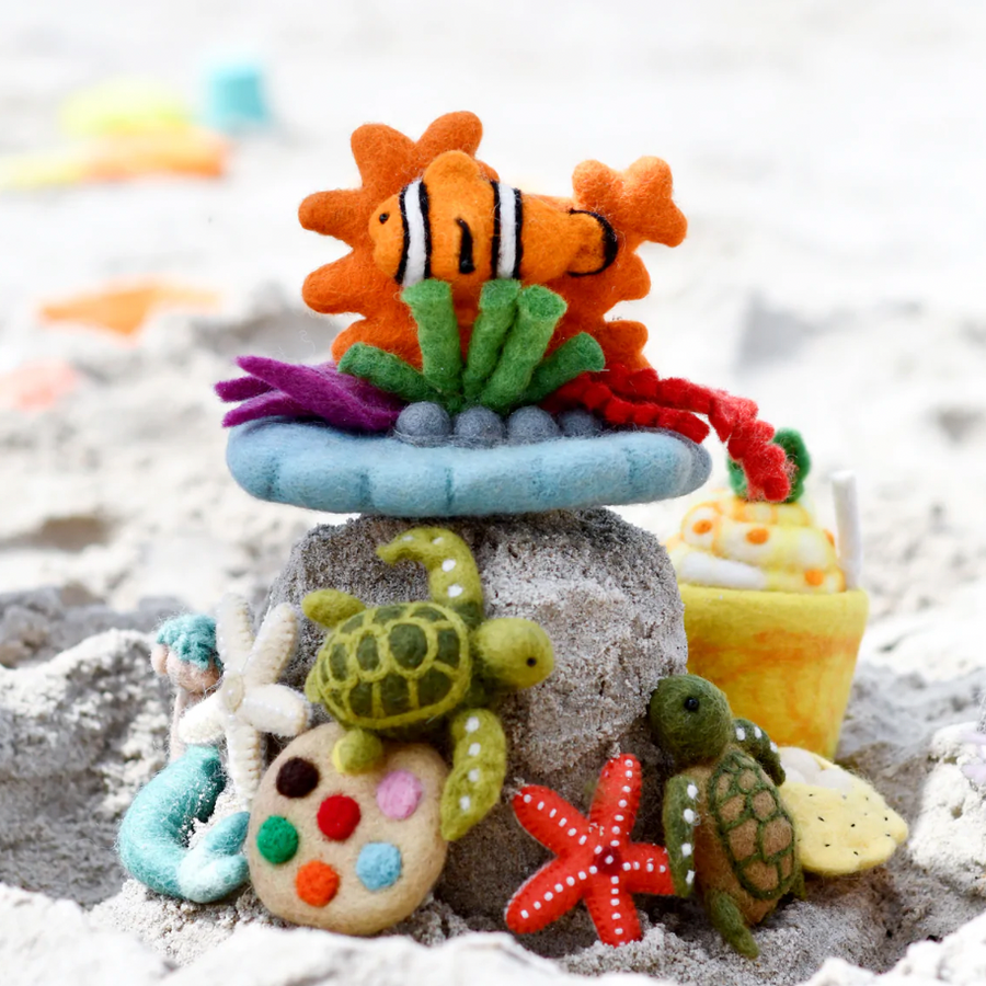 Felt Coral Reef and Fish Set