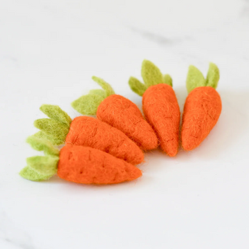 Felt Food | Mini Carrots