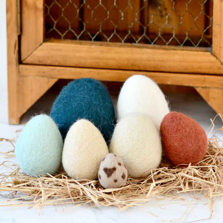 Felt Food Play Eggs 