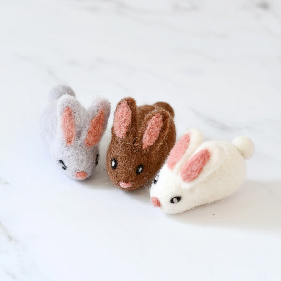 Felt Animals - Mini Bunny Set of 3