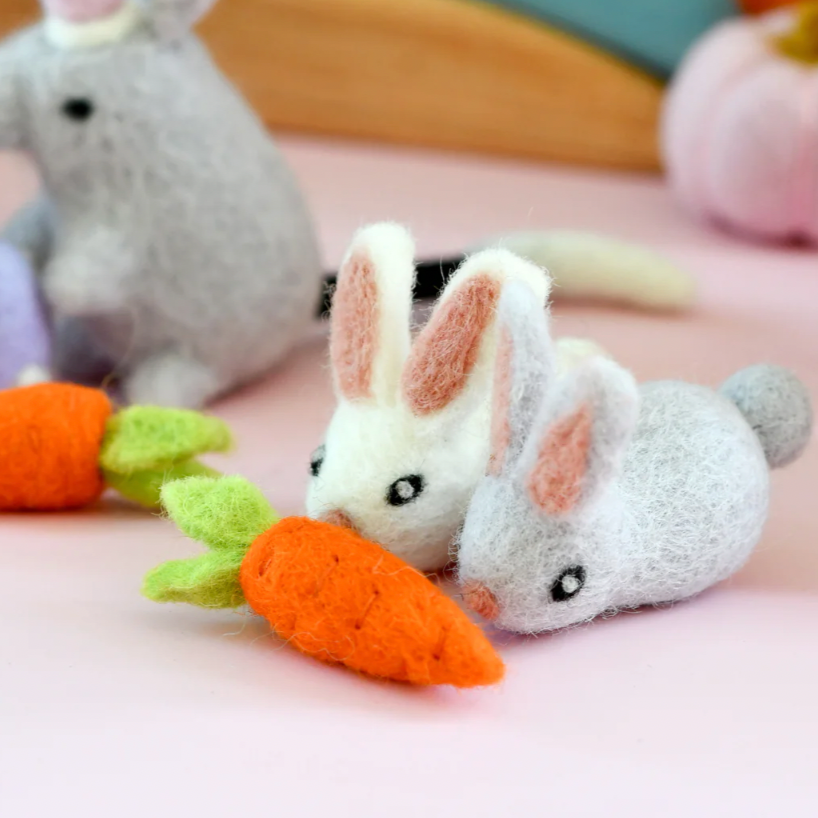 Felt Animals - Mini Bunny Rabbits