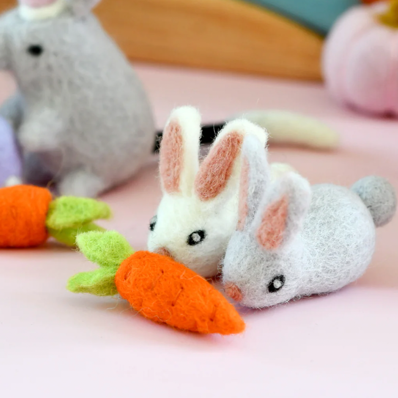 tara treasures mini bunnies with carrots