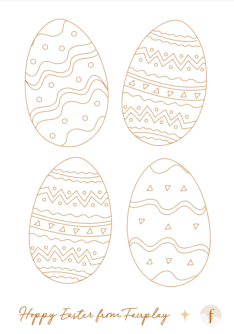 Free Activity Download | Easter Egg Colouring Page